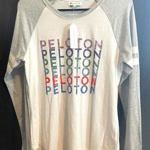PELOTON Long Sleeve Baseball Tee - Medium